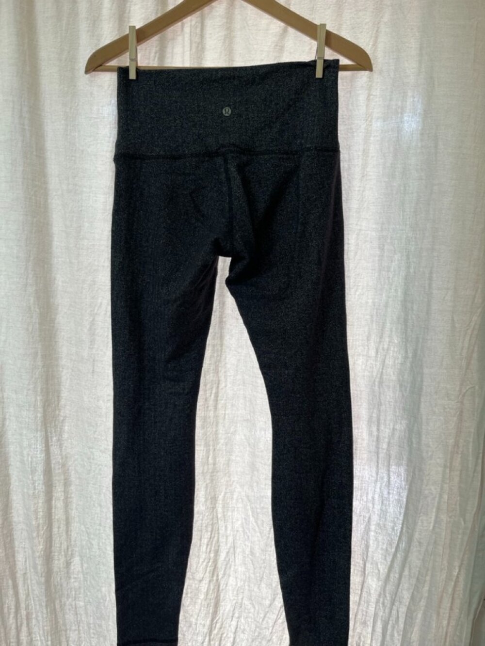 Lululemon Herringbone High-Rise Leggings Charcoal Black